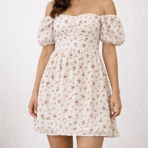 Floral Puff Sleeve Dress